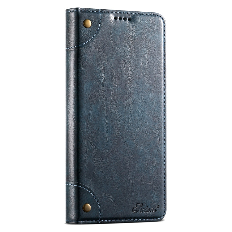 For Samsung Galaxy S24+ 5G Suteni Baroque Calf Texture Buckle Wallet Leather Phone Case(Blue) - Galaxy S24+ 5G Cases by Suteni | Online Shopping South Africa | PMC Jewellery | Buy Now Pay Later Mobicred