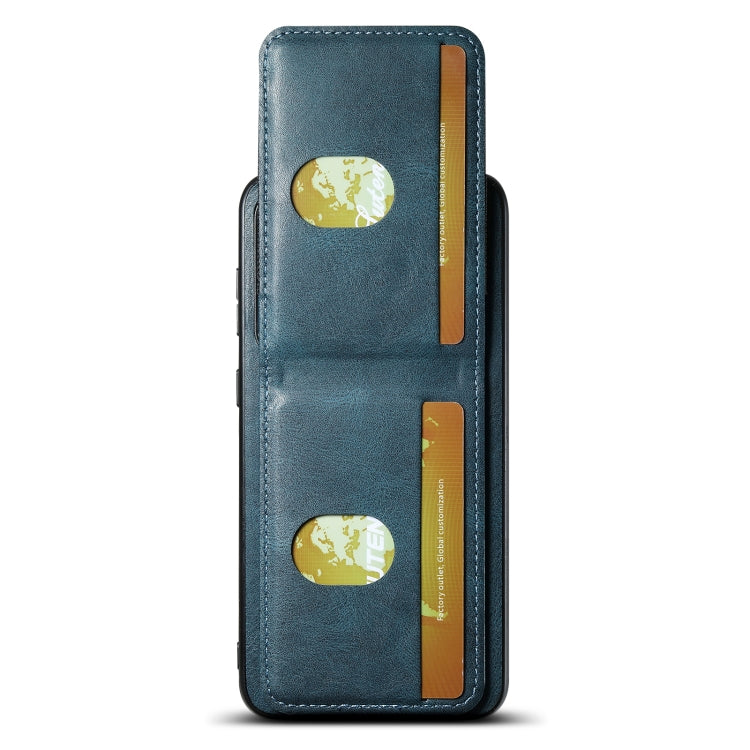 For Samsung Galaxy S24+ 5G Suteni H03 Oil Wax Leather Wallet Stand Back Phone Case(Blue) - Galaxy S24+ 5G Cases by Suteni | Online Shopping South Africa | PMC Jewellery | Buy Now Pay Later Mobicred