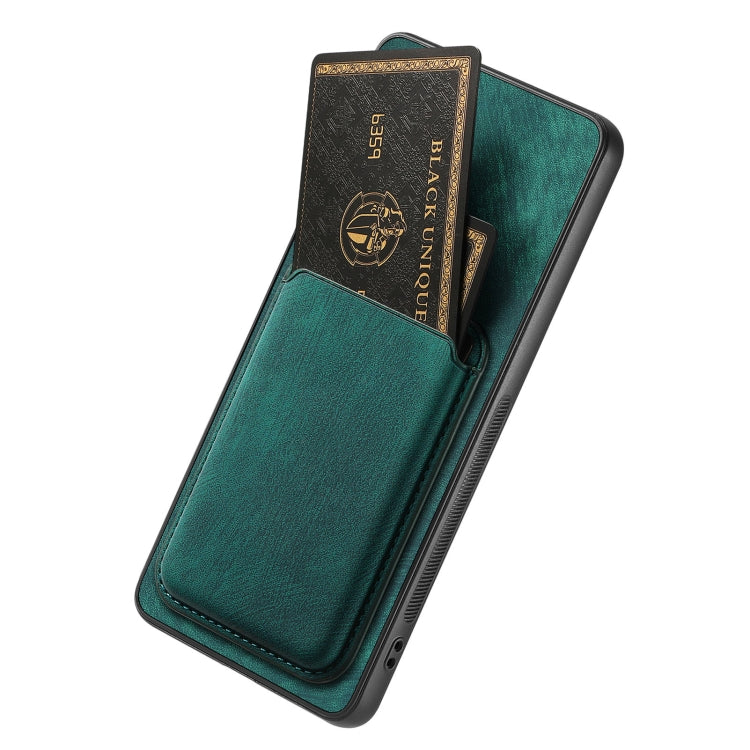 For OPPO A72 5G Retro Leather Card Bag Magnetic Phone Case(Green) - OPPO Cases by PMC TechLife | Online Shopping South Africa | PMC TechLife | Buy Now Pay Later Mobicred
