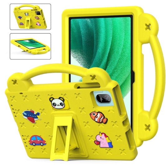 For Blackview Oscal Pad 15 2023 10.36/Tab 11 Handle Kickstand Children EVA Shockproof Tablet Case(Yellow) - Others by PMC Jewellery | Online Shopping South Africa | PMC Jewellery | Buy Now Pay Later Mobicred