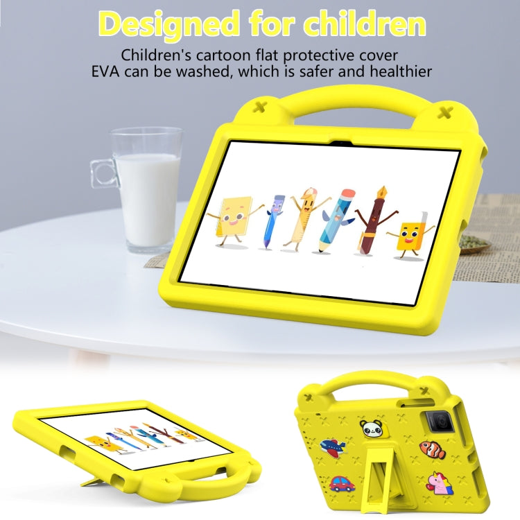 For Blackview Oscal Pad 15 2023 10.36/Tab 11 Handle Kickstand Children EVA Shockproof Tablet Case(Yellow) - Others by PMC Jewellery | Online Shopping South Africa | PMC Jewellery | Buy Now Pay Later Mobicred