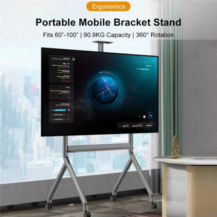 NB P200 60-100inch Video Conferencing Television Floor Stand SPCC Steel TV Mobile Cart - TV Brackets & Mounts by PMC Jewellery | Online Shopping South Africa | PMC Jewellery | Buy Now Pay Later Mobicred