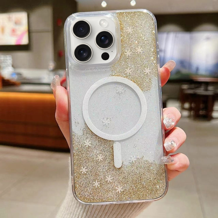 For iPhone 15 Pro Explosive Flash Gradient MagSafe TPU Phone Case(Gold) - iPhone 15 Pro Cases by PMC TechLife | Online Shopping South Africa | PMC TechLife