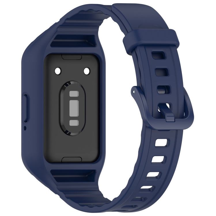 For Samsung Galaxy Fit 3 Integrated TPU Watch Band(Dark Blue) - Watch Bands by PMC Jewellery | Online Shopping South Africa | PMC Jewellery