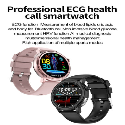 ET470 1.39 inch Color Screen Smart Watch Silicone Strap, Support Bluetooth Call / ECG(Pink) - Smart Watches by PMC Jewellery | Online Shopping South Africa | PMC Jewellery