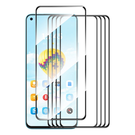 For OPPO Find X5 Lite 5pcs ENKAY Full Glue High Aluminum-silicon Tempered Glass Film - OPPO Tempered Glass by ENKAY | Online Shopping South Africa | PMC Jewellery | Buy Now Pay Later Mobicred