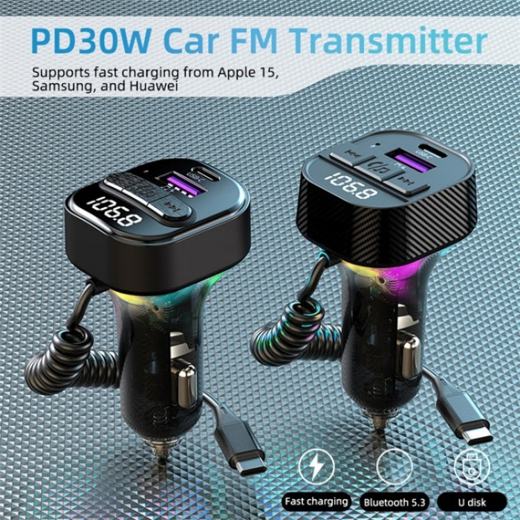 C52 Cigarette Lighter Car Charger Car FM Transmitter Bluetooth Receiver MP3 Player - Car Charger by PMC Jewellery | Online Shopping South Africa | PMC Jewellery | Buy Now Pay Later Mobicred