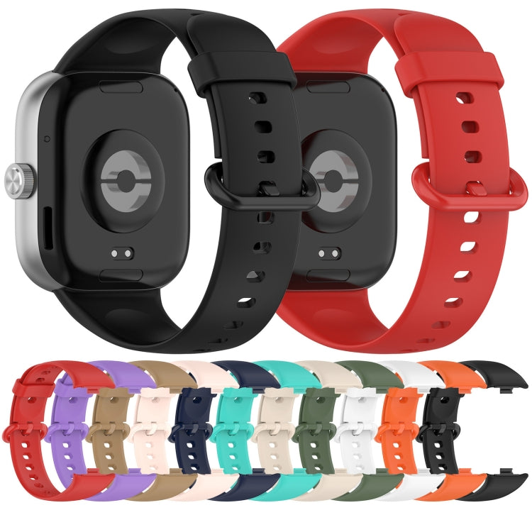 For Redmi Watch 4 Solid Color Colorful Buckle Silicone Watch Band(Light Pink) - Watch Bands by PMC TechLife | Online Shopping South Africa | PMC TechLife