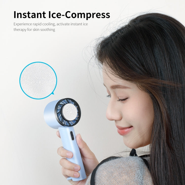 ENKAY Hat-Prince Handheld Mini Portable Cold Compress Cooling Fan(White) - Electric Fans by ENKAY | Online Shopping South Africa | PMC TechLife | Buy Now Pay Later Mobicred