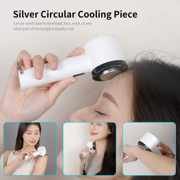 ENKAY Hat-Prince Handheld Mini Portable Cold Compress Cooling Fan(White) - Electric Fans by ENKAY | Online Shopping South Africa | PMC TechLife | Buy Now Pay Later Mobicred