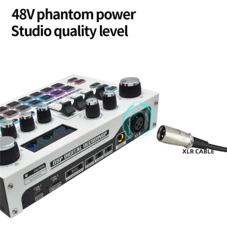 X7 48V Live Broadcast Audio Mixer Professional Microphone Live Sound Card - Live Sound Effects Processors by PMC Jewellery | Online Shopping South Africa | PMC Jewellery | Buy Now Pay Later Mobicred