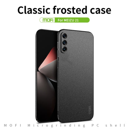 For Meizu 21 MOFI Fandun Series Frosted PC Ultra-thin All-inclusive Phone Case(Green) - Meizu by MOFI | Online Shopping South Africa | PMC Jewellery | Buy Now Pay Later Mobicred