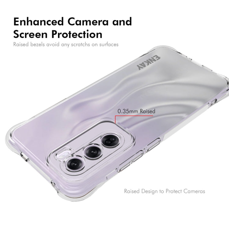 For OPPO Reno12 Pro Global ENKAY Clear TPU Shockproof Anti-slip Phone Case - OPPO Cases by ENKAY | Online Shopping South Africa | PMC Jewellery | Buy Now Pay Later Mobicred