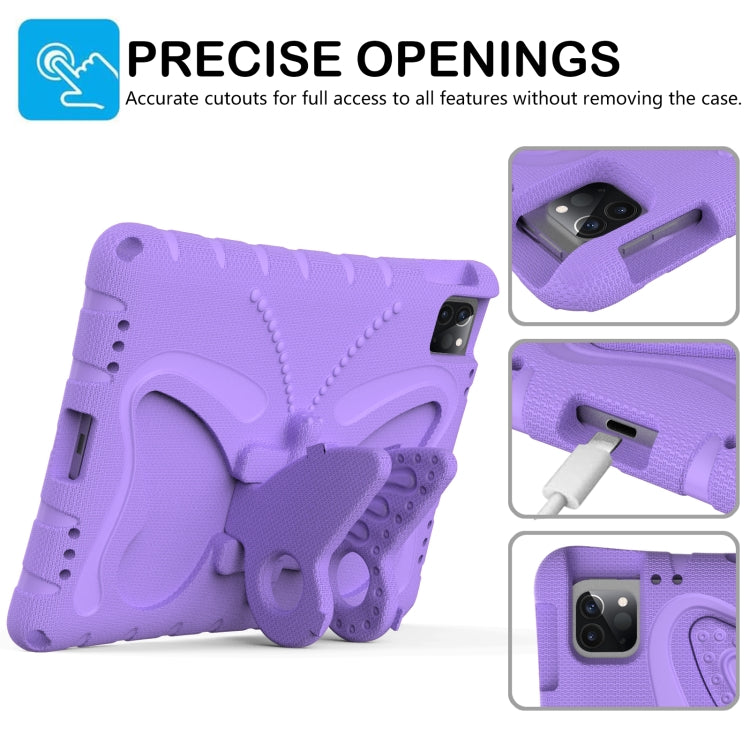 For iPad Air 11 2024 Butterfly Bracket EVA Shockproof Tablet Case(Light Purple) - iPad Air 11 2024 Cases by PMC Jewellery | Online Shopping South Africa | PMC Jewellery | Buy Now Pay Later Mobicred