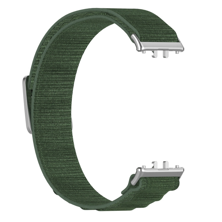 For Samsung Galaxy Fit 3 Nylon Canvas Watch Band(Green) - Watch Bands by PMC Jewellery | Online Shopping South Africa | PMC Jewellery