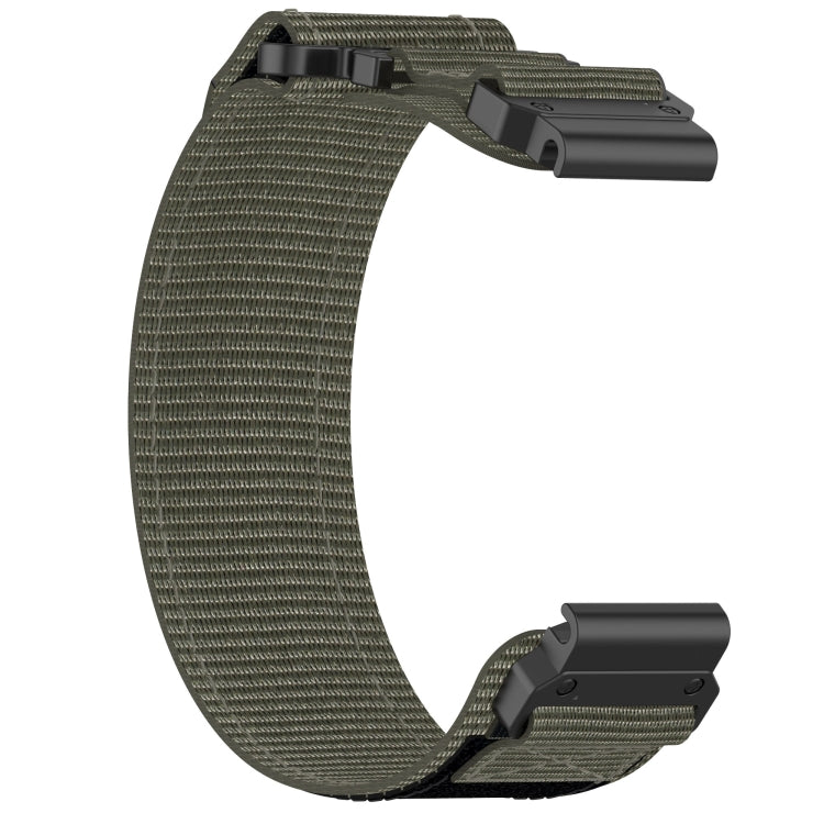 For Garmin  Instinct 2 Solar 22mm Nylon Hook And Loop Fastener Watch Band(Grey) - Watch Bands by PMC TechLife | Online Shopping South Africa | PMC TechLife