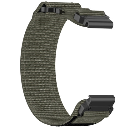 For Garmin  Instinct 2 Solar 22mm Nylon Hook And Loop Fastener Watch Band(Grey) - Watch Bands by PMC Jewellery | Online Shopping South Africa | PMC Jewellery