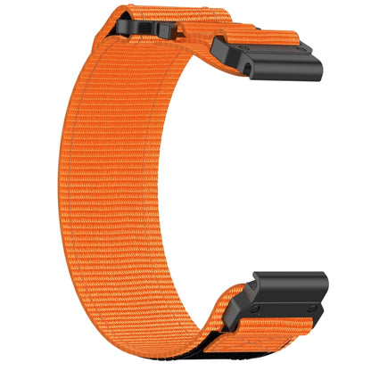 For Garmin MARQ Adventurer Gen 2 22mm Nylon Hook And Loop Fastener Watch Band(Orange) - Watch Bands by PMC Jewellery | Online Shopping South Africa | PMC Jewellery