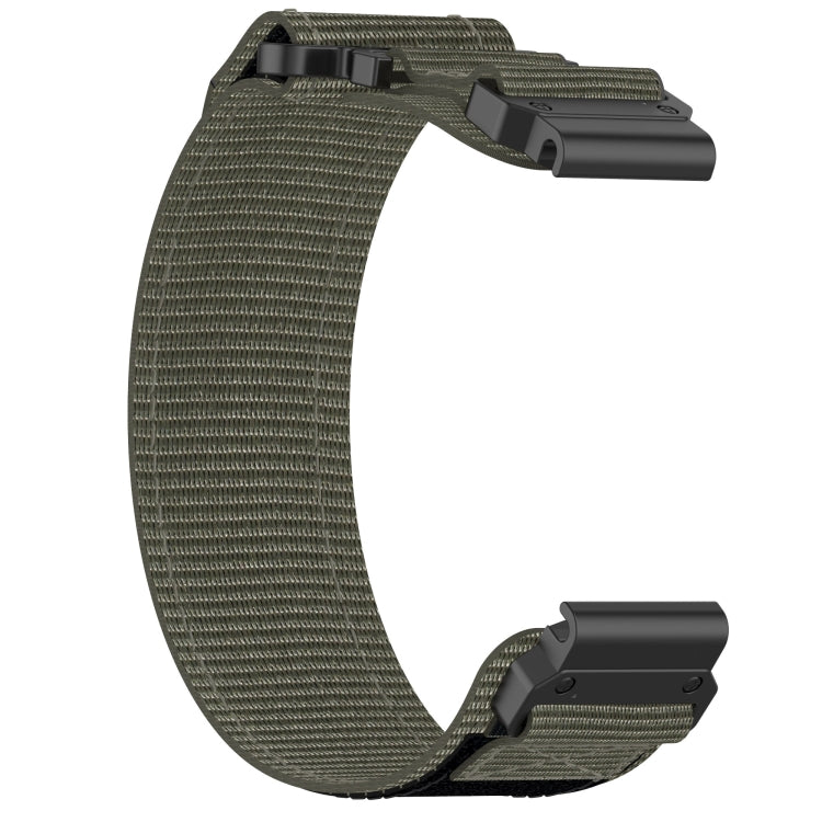 For Garmin Fenix 7 22mm Nylon Hook And Loop Fastener Watch Band(Grey) - Watch Bands by PMC Jewellery | Online Shopping South Africa | PMC Jewellery