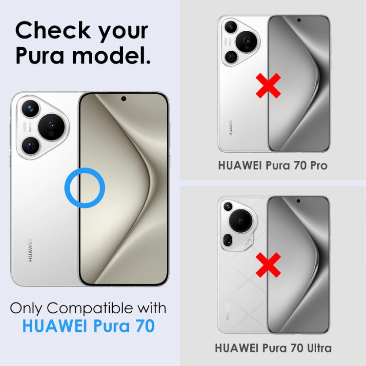 For Huawei Pura 70 NORTHJO Camera Lens CD Vein Metal Ring Tempered Glass Film(Silver) - free shipping - PMC Jewellery - Order now!