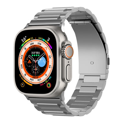 For Apple Watch Series 9 45mm I-Shaped Titanium Watch Band(Grey) - Watch Bands by PMC Jewellery | Online Shopping South Africa | PMC Jewellery