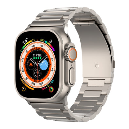 For Apple Watch Series 9 45mm I-Shaped Titanium Watch Band(Titanium) - Watch Bands by PMC Jewellery | Online Shopping South Africa | PMC Jewellery