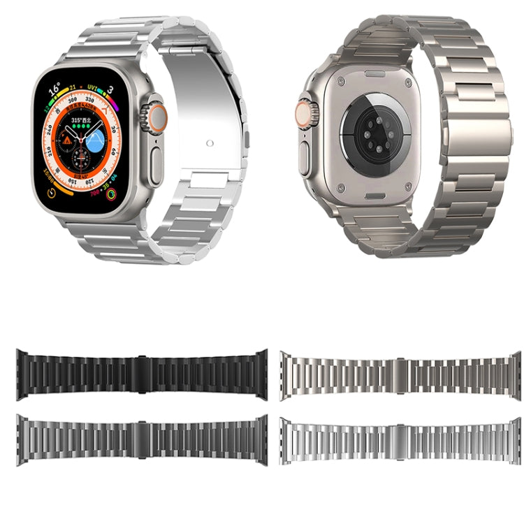 For Apple Watch Ultra 49mm I-Shaped Titanium Watch Band(Sliver) - Watch Bands by PMC Jewellery | Online Shopping South Africa | PMC Jewellery