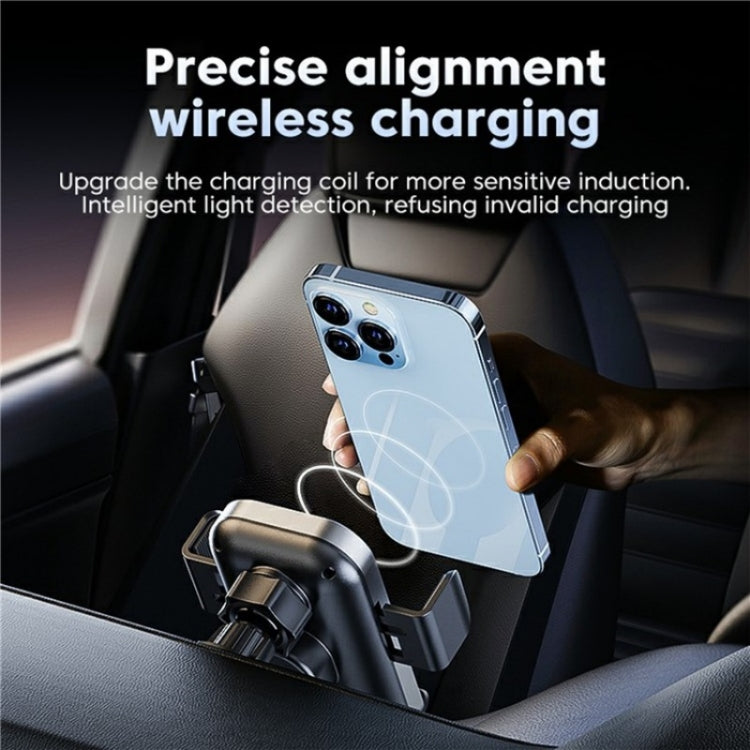 X12 Car Air Vent Touch Sensing Wireless Phone Charger Holder(Black) - Wireless Charging Pads by PMC Jewellery | Online Shopping South Africa | PMC Jewellery | Buy Now Pay Later Mobicred