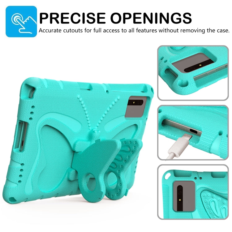 For Samsung Galaxy Tab S9 FE X510 Butterfly Bracket EVA Shockproof Tablet Case(Mint Green) - Galaxy Tab S9 FE by PMC Jewellery | Online Shopping South Africa | PMC Jewellery | Buy Now Pay Later Mobicred