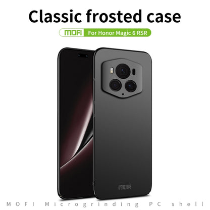 For Honor Magic6 RSR MOFI Frosted PC Ultra-thin Hard Phone Case(Black) - Huawei Cases by MOFI | Online Shopping South Africa | PMC Jewellery | Buy Now Pay Later Mobicred