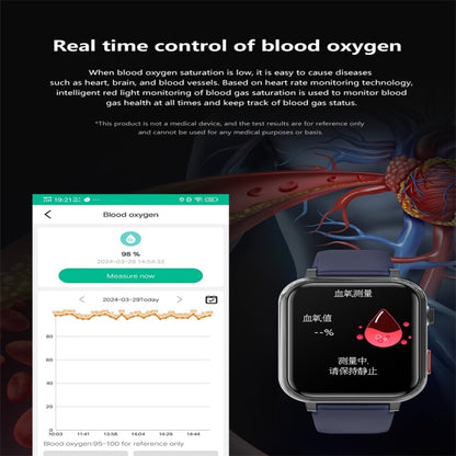 G18 1.83 inch Color Screen Smart Watch Silicone Strap, Support  Noninvasive Blood Sugar / Uric Acid(Red) - Smart Watches by PMC Jewellery | Online Shopping South Africa | PMC Jewellery | Buy Now Pay Later Mobicred