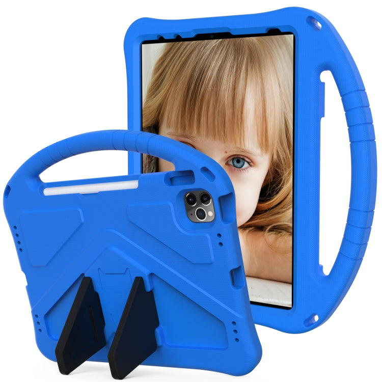 For iPad Air 11 2024 EVA Shockproof Tablet Case with Holder(Blue) - iPad Air 11 2024 Cases by PMC Jewellery | Online Shopping South Africa | PMC Jewellery | Buy Now Pay Later Mobicred