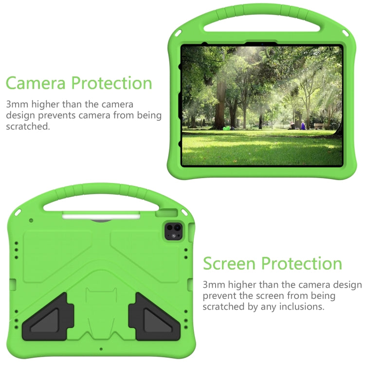 For iPad Pro 13 2024 EVA Shockproof Tablet Case with Holder(Green) - iPad Pro 13 2024 Cases by PMC Jewellery | Online Shopping South Africa | PMC Jewellery | Buy Now Pay Later Mobicred