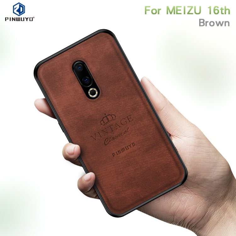 PINWUYO Shockproof Waterproof Full Coverage PC + TPU + Skin Protective Case for Meizu 16th(Gray) - Meizu by PINWUYO | Online Shopping South Africa | PMC Jewellery | Buy Now Pay Later Mobicred