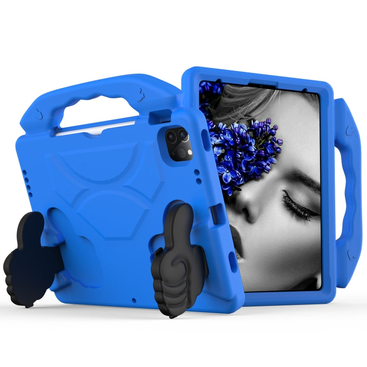 For iPad Pro 11 2024 Children EVA Shockproof Tablet Case with Thumb Bracket(Blue) - free shipping - PMC TechLife - Order now!