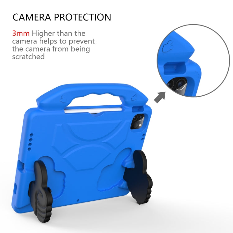 For iPad Pro 11 2024 Children EVA Shockproof Tablet Case with Thumb Bracket(Blue) - free shipping - PMC TechLife - Order now!