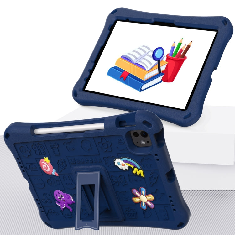 For iPad Air 11 2025 / 2024 Hi Baby EVA Full Body Tablet Case with Strap(Navy Blue) - iPad Air 11 2025 / 2024 Cases by PMC Jewellery | Online Shopping South Africa | PMC Jewellery | Buy Now Pay Later Mobicred