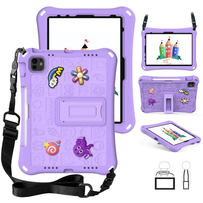 For iPad Pro 11 2024 Hi Baby EVA Full Body Tablet Case with Strap(Light Purple) - iPad Pro 11 2024 Cases by PMC Jewellery | Online Shopping South Africa | PMC Jewellery | Buy Now Pay Later Mobicred