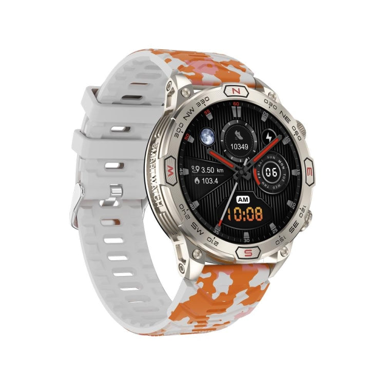 KC86 1.43 inch Color Screen Smart Watch, Support Bluetooth Call / Health Monitoring(Camouflage Orange) - Smart Watches by PMC Jewellery | Online Shopping South Africa | PMC Jewellery | Buy Now Pay Later Mobicred