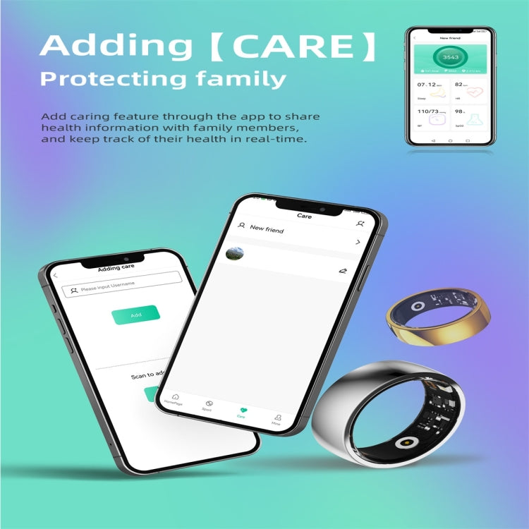 R09M SIZE 20 Smart Ring, Support Health Monitoring / Care For Families(Black) - Smart Rings / Smart Telephones by PMC Jewellery | Online Shopping South Africa | PMC Jewellery | Buy Now Pay Later Mobicred