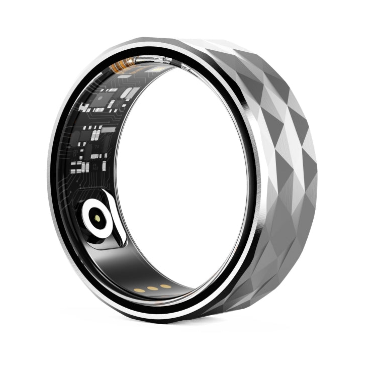 R12M SIZE 18 Smart Ring, Support Health Monitoring / Multiple Exercise Modes(Silver) - Smart Rings / Smart Telephones by PMC Jewellery | Online Shopping South Africa | PMC Jewellery | Buy Now Pay Later Mobicred