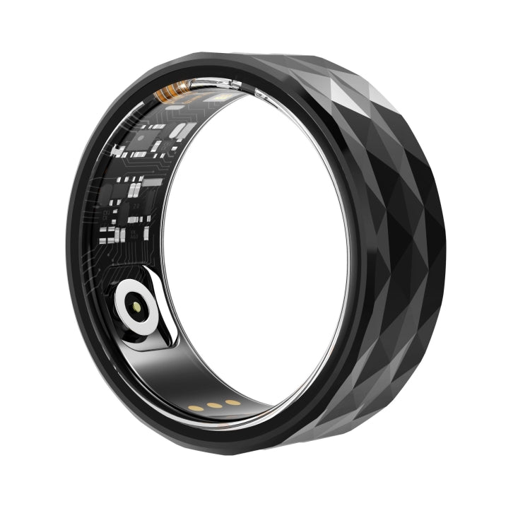 R12M SIZE 20 Smart Ring, Support Wellness Tracking / Multiple Exercise Modes(Black) - free shipping - PMC TechLife - Order now!