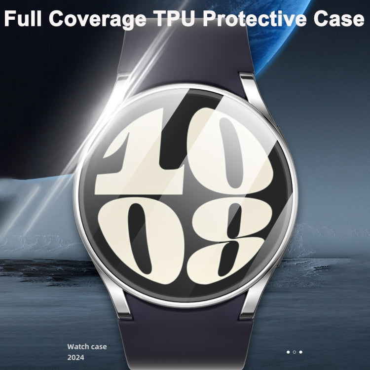 For Samsung Galaxy Watch Ultra 47mm Hollow Out TPU Electroplated Watch Protective Case(Transparent) - Watch Cases by PMC Jewellery | Online Shopping South Africa | PMC Jewellery | Buy Now Pay Later Mobicred