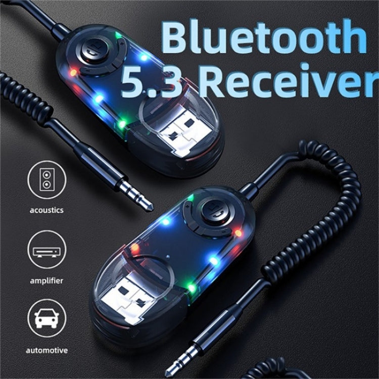 W9 Car Bluetooth Music Receiver USB Bluetooth 5.3 Adapter Wireless Audio Receiver - Bluetooth Car Kits by PMC TechLife | Online Shopping South Africa | PMC TechLife | Buy Now Pay Later Mobicred
