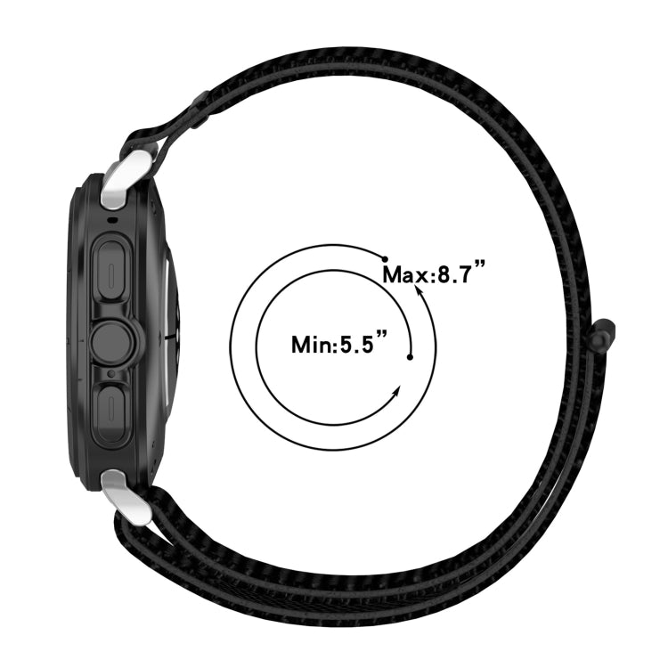 For Samsung Galaxy Watch Ultra 47mm Loop Nylon Hook and Loop Fastener Watch Band(Rainbow) - Watch Bands by PMC Jewellery | Online Shopping South Africa | PMC Jewellery | Buy Now Pay Later Mobicred