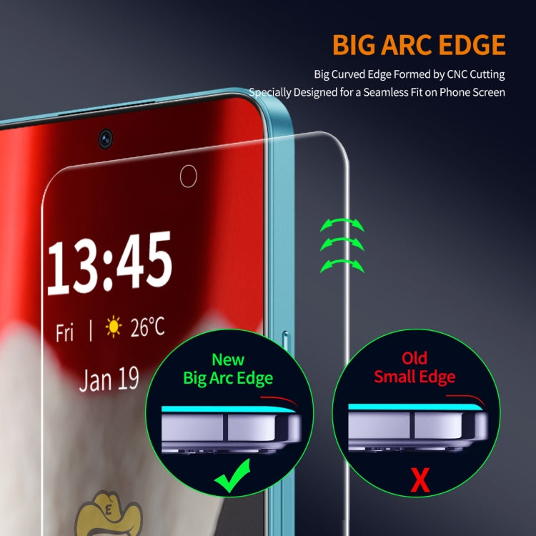 For Google Pixel 9 Pro 5pcs ENKAY 9H Big Arc Edge High Aluminum-silicon Tempered Glass Film - Google Tempered Glass by ENKAY | Online Shopping South Africa | PMC Jewellery | Buy Now Pay Later Mobicred