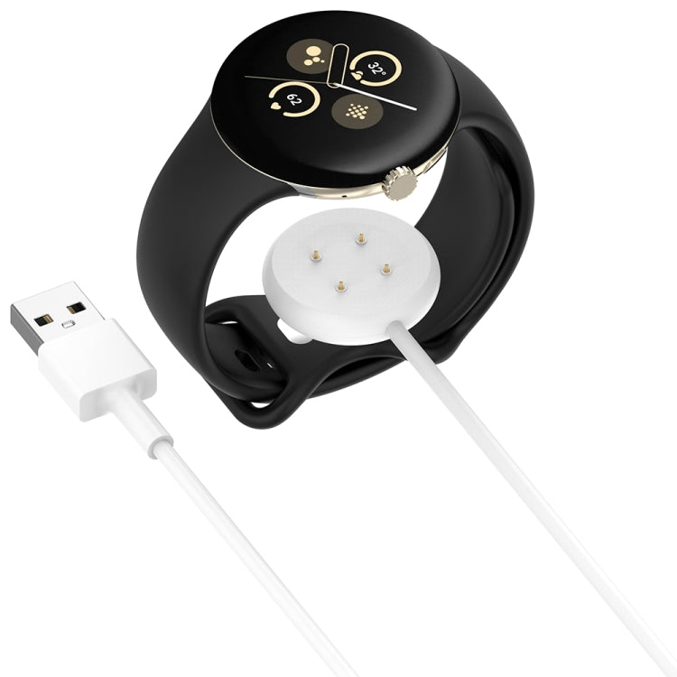 For Fitbit Ace LTE USB-A Interface Smart Watch Magnetic Charging Cable(White) - Charger by PMC TechLife | Online Shopping South Africa | PMC TechLife | Buy Now Pay Later Mobicred