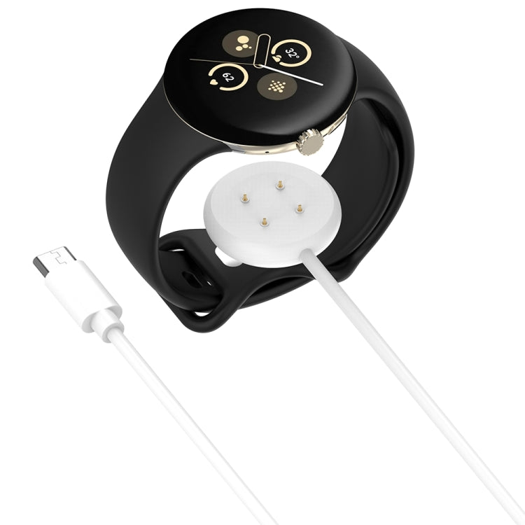 For Fitbit Ace LTE USB-C / Type-C Interface Smart Watch Magnetic Charging Cable(White) - Charger by PMC TechLife | Online Shopping South Africa | PMC TechLife | Buy Now Pay Later Mobicred