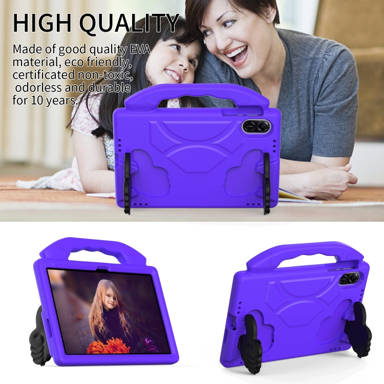 For Honor Pad X9 Children EVA Shockproof Tablet Case with Thumb Bracket(Purple) - Honor by PMC TechLife | Online Shopping South Africa | PMC TechLife | Buy Now Pay Later Mobicred