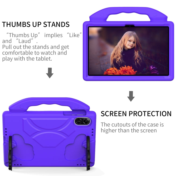 For Honor Pad X9 Children EVA Shockproof Tablet Case with Thumb Bracket(Purple) - Honor by PMC TechLife | Online Shopping South Africa | PMC TechLife | Buy Now Pay Later Mobicred